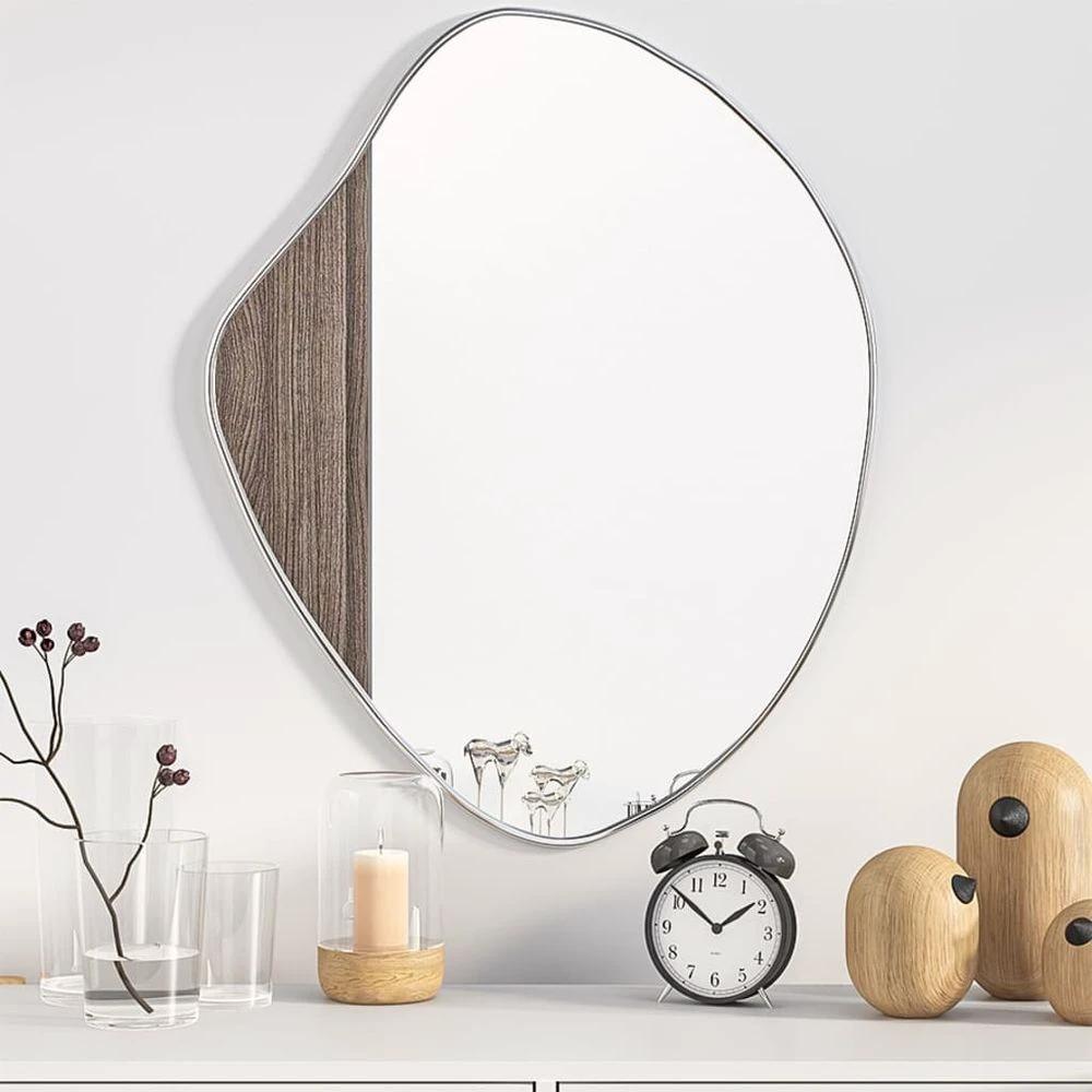 vidaXL Wall Mirror Silver 60x50 cm by vidaXL