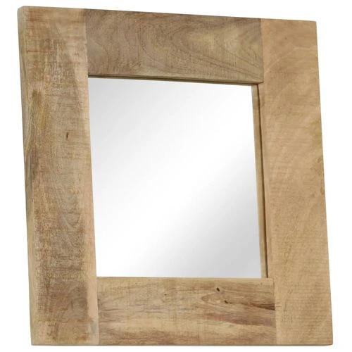vidaXL Mirror Solid Mango Wood 50x50 cm by vidaXL