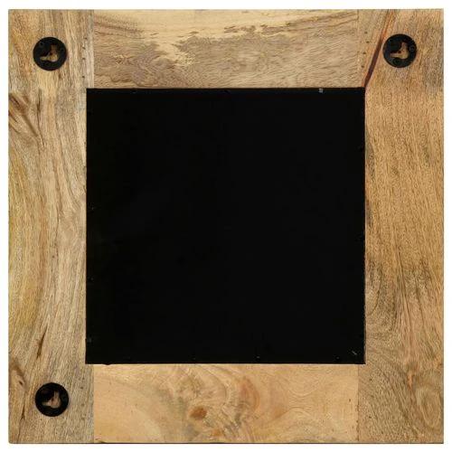 vidaXL Mirror Solid Mango Wood 50x50 cm by vidaXL