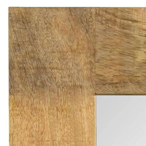 vidaXL Mirror Solid Mango Wood 50x50 cm by vidaXL