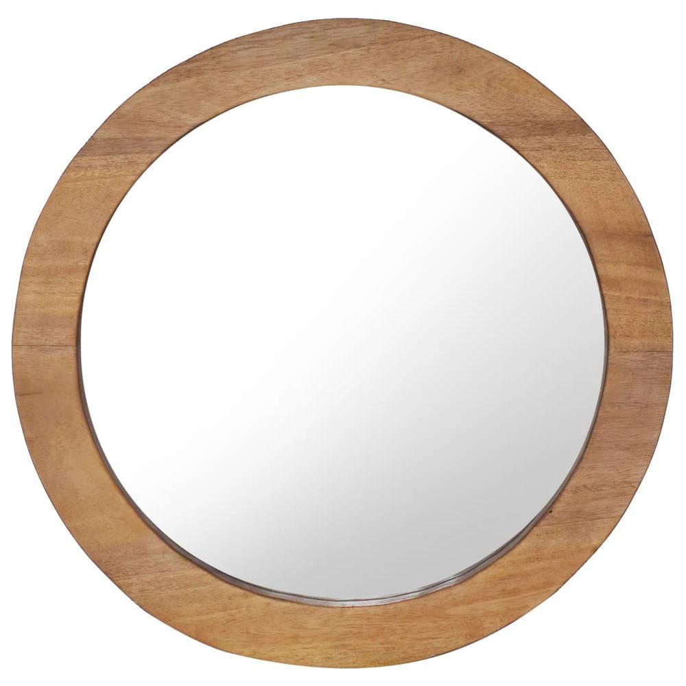 vidaXL Wall Mirror 40 cm Teak Round by vidaXL