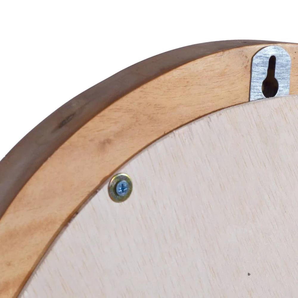 vidaXL Wall Mirror 40 cm Teak Round by vidaXL