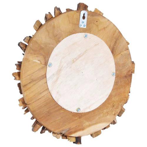 vidaXL Wall Mirror 40 cm Teak Round by vidaXL