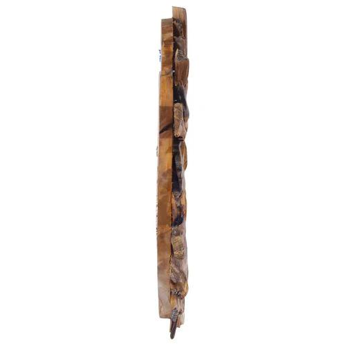 vidaXL Wall Mirror 40 cm Teak Round by vidaXL