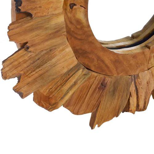 vidaXL Wall Mirror 40 cm Teak Round - Mirror