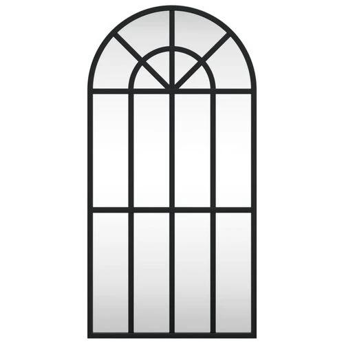 vidaXL Wall Mirror Black 30x60 cm Arch Iron - Mirror