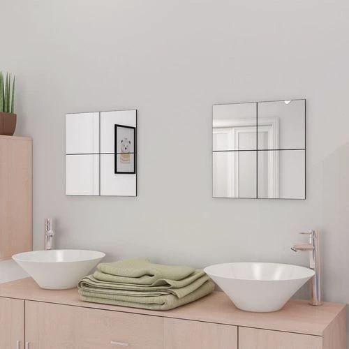 vidaXL Frameless Mirror Tiles Glass 16 pcs 20.5 cm by vidaXL
