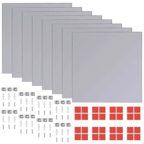 vidaXL Frameless Mirror Tiles Glass 16 pcs 20.5 cm by vidaXL