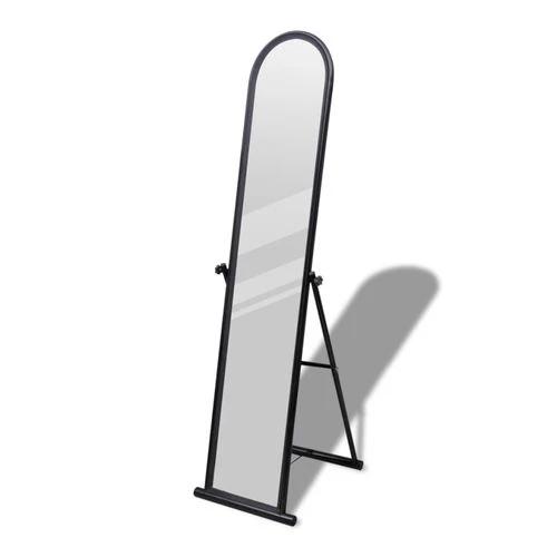 vidaXL Free Standing Floor Mirror Full Length Rectangular Black - Mirror