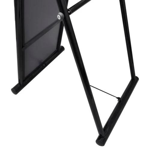 vidaXL Free Standing Floor Mirror Full Length Rectangular Black - Mirror