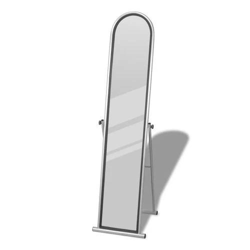 vidaXL Free Standing Floor Mirror Full Length Rectangular Black - Mirror