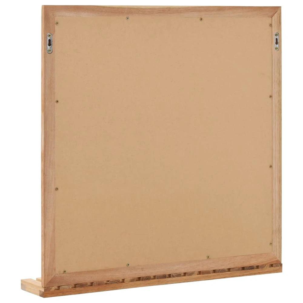 Bathroom Mirror 60x12x62 cm vidaXL Solid Walnut Wood by vidaXL