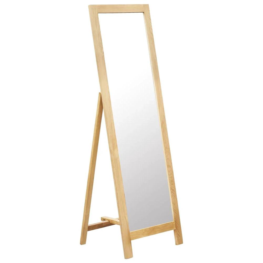 Freestanding Mirror vidaXL 48x46.5x150 cm Solid Oak Wood by vidaXL