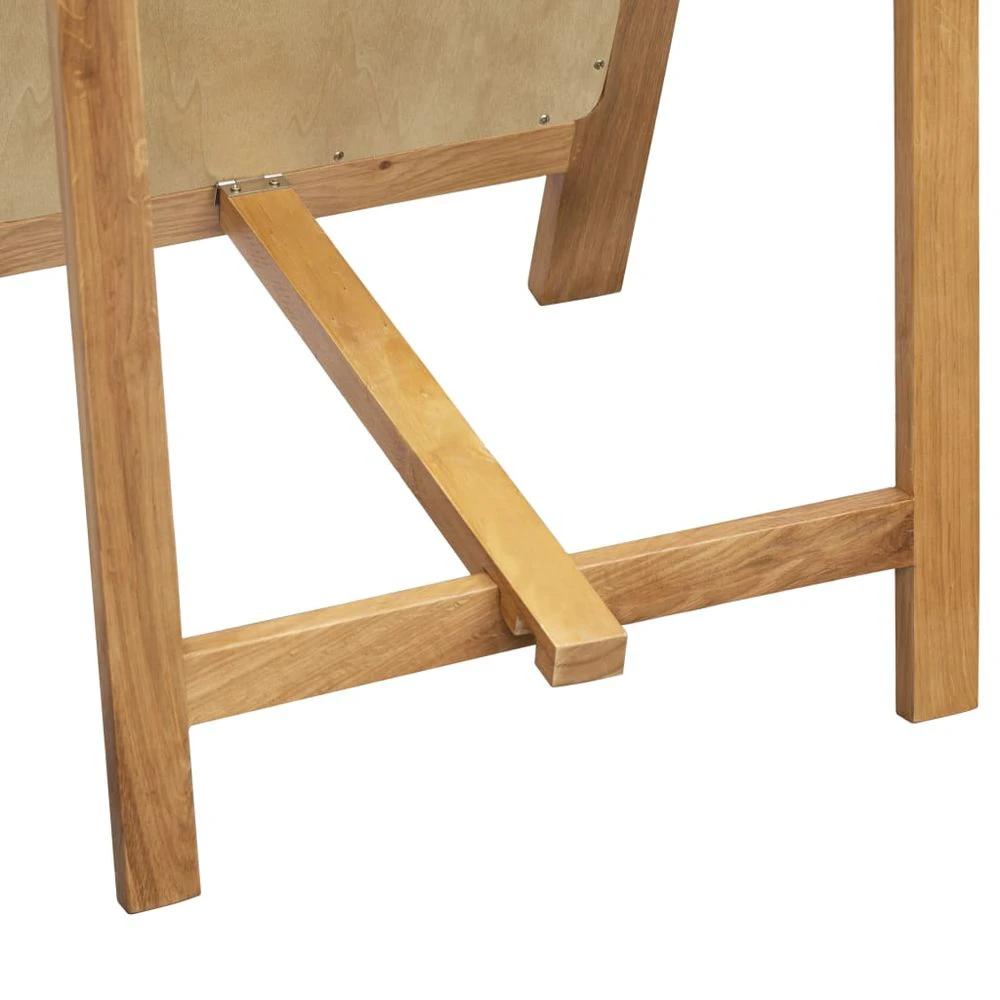 Freestanding Mirror vidaXL 48x46.5x150 cm Solid Oak Wood by vidaXL
