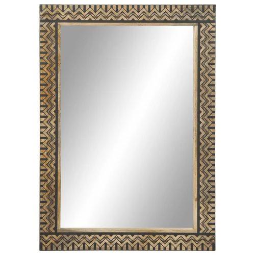 vidaXL Bathroom Mirror 50x70 cm Solid Wood Mango and Glass by vidaXL