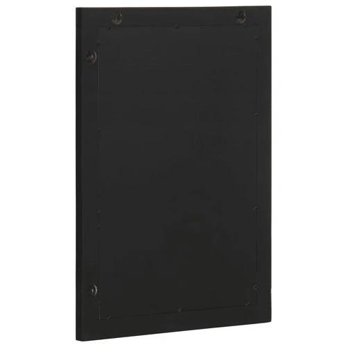 vidaXL Bathroom Mirror Black 50x70x2.5 cm Engineered Wood and brass by vidaXL