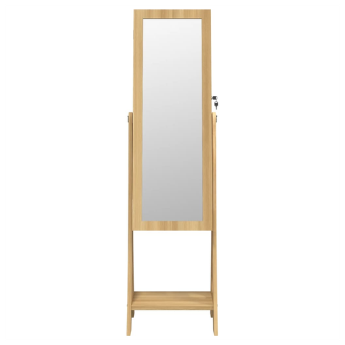 vidaXL vidaXL Mirror Jewellery Cabinet with LED Lights Free Standing - Mirror