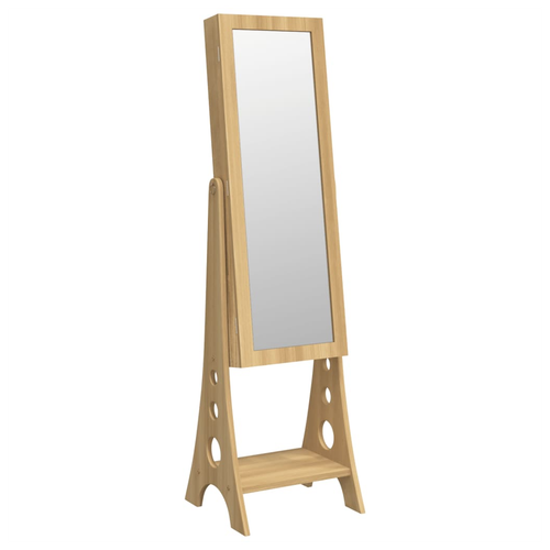 vidaXL vidaXL Mirror Jewellery Cabinet with LED Lights Free Standing - Mirror