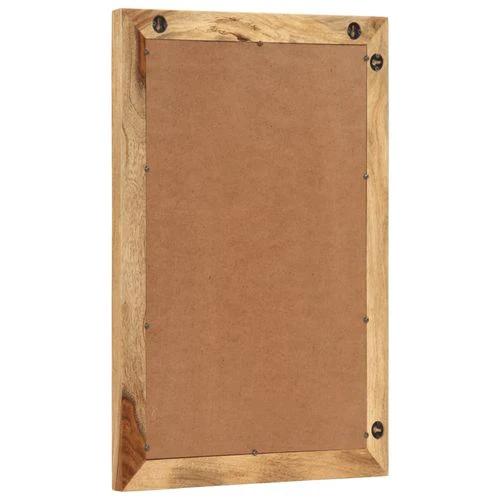 vidaXL Bathroom Mirror 50x70 cm Solid Wood Rough Mango and Glass - Mirror