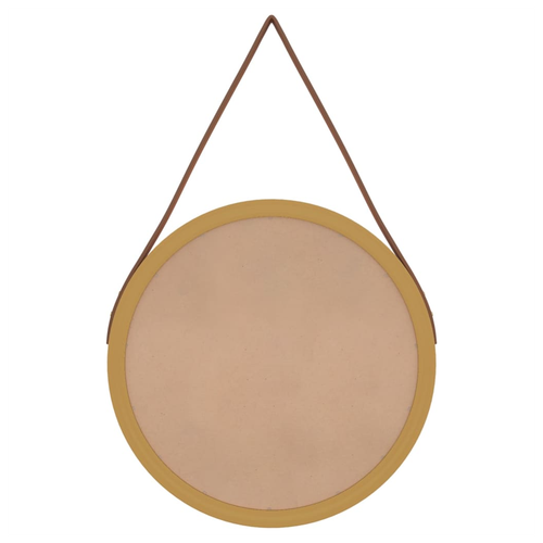 vidaXL Wall Mirror with Strap Gold Ø 35 cm by vidaXL