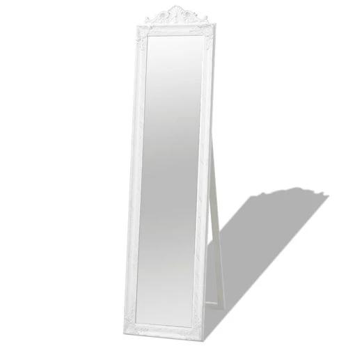 vidaXL vidaXL Free-Standing Mirror Baroque Style 160x40 cm White - Mirror
