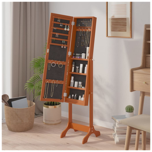 vidaXL Free-Standing Mirror White 34x37x146 cm by vidaXL