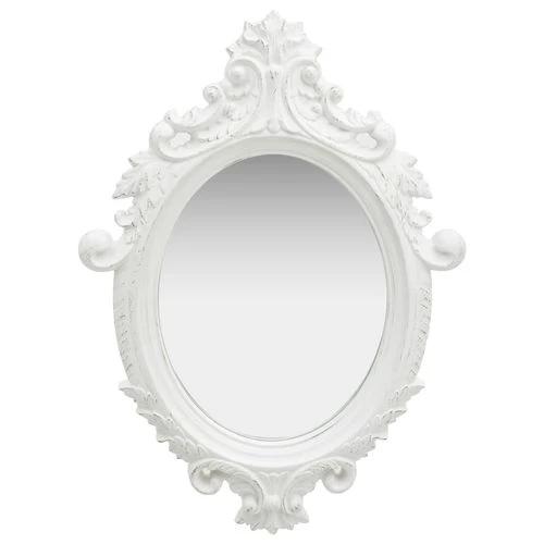 vidaXL Wall Mirror Castle Style 56x76 cm White by vidaXL