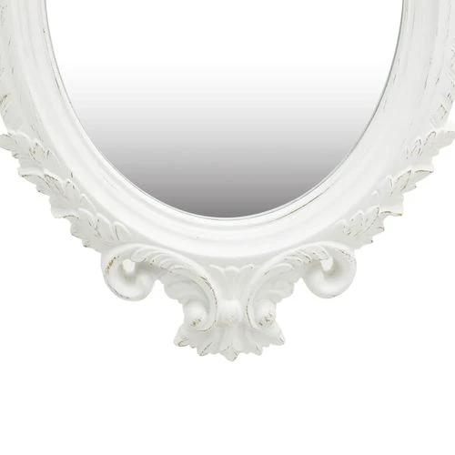 vidaXL Wall Mirror Castle Style 56x76 cm White by vidaXL
