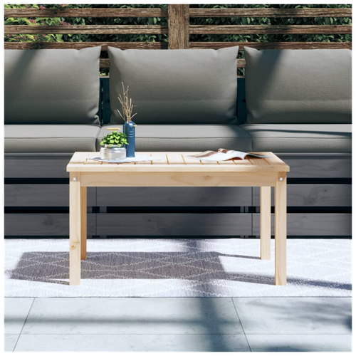 vidaXL vidaXL Garden Table 82.5x50.5x45 cm Solid Wood Pine -