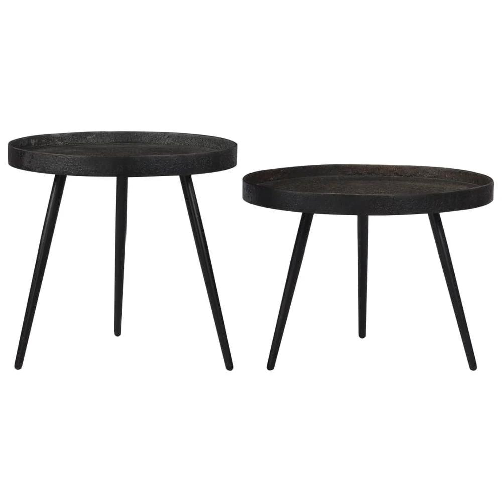 Nesting Coffee Tables 2 pcs vidaXL Iron by vidaXL