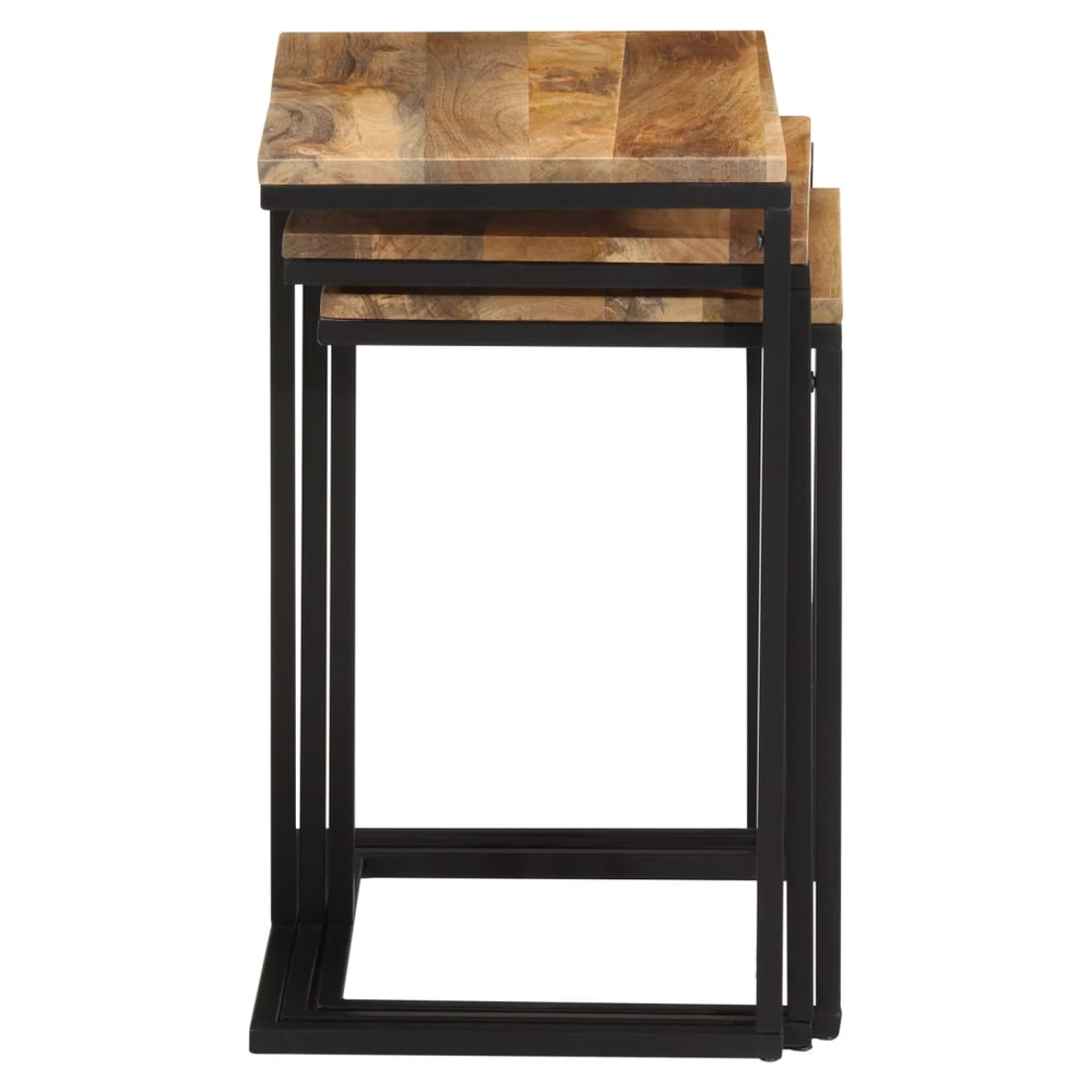 Nesting Tables 3 pcs vidaXLSolid Wood Acacia by vidaXL