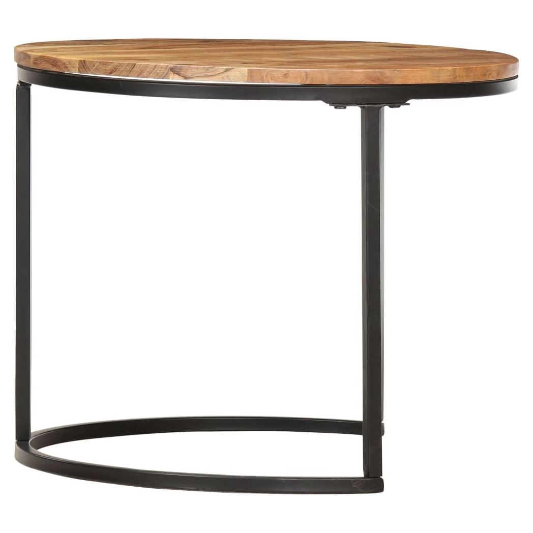 Nesting Tables 3 pcs vidaXL Solid Acacia Wood by vidaXL
