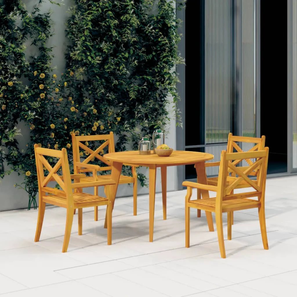 vidaXL Garden Table Ø85x75 cm Solid Wood Acacia -  from vidaXL