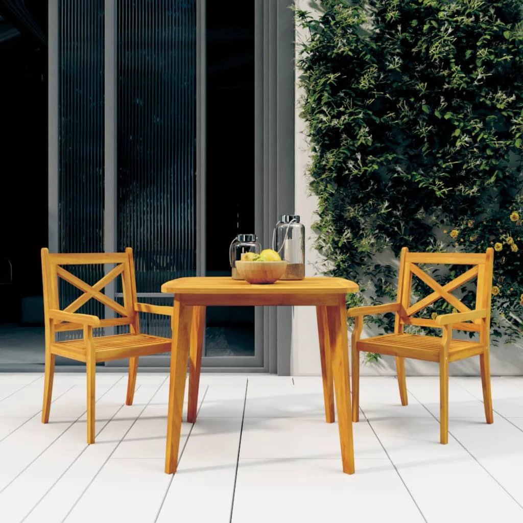 vidaXL Garden Table Ø85x75 cm Solid Wood Acacia -  from vidaXL
