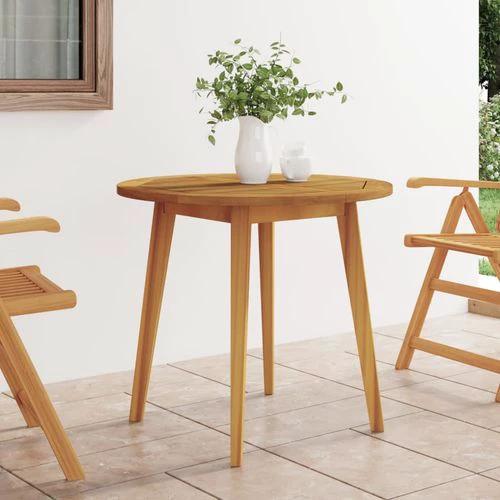 vidaXL Garden Table Ø85x75 cm Solid Wood Acacia -  from vidaXL