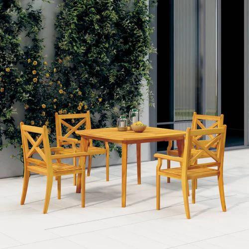 vidaXL Garden Table Ø85x75 cm Solid Wood Acacia -  from vidaXL