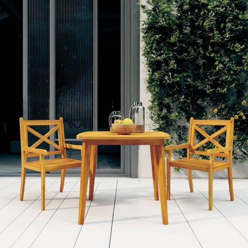 vidaXL Garden Table Ø85x75 cm Solid Wood Acacia -  from vidaXL