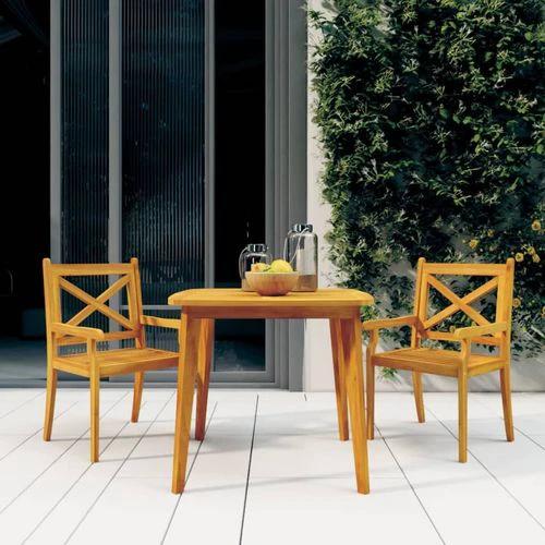 vidaXL Garden Table Ø85x75 cm Solid Wood Acacia -  from vidaXL