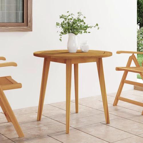 vidaXL Garden Table Ø85x75 cm Solid Wood Acacia -  from vidaXL