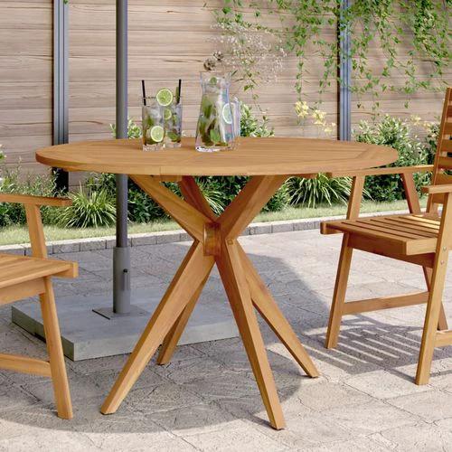 vidaXL Garden Table Round Ø85x75 cm Solid Wood Acacia -  from vidaXL