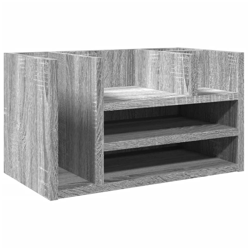 vidaXL Desk Organiser White 44.5x24x25 cm Engineered wood - Office Storage