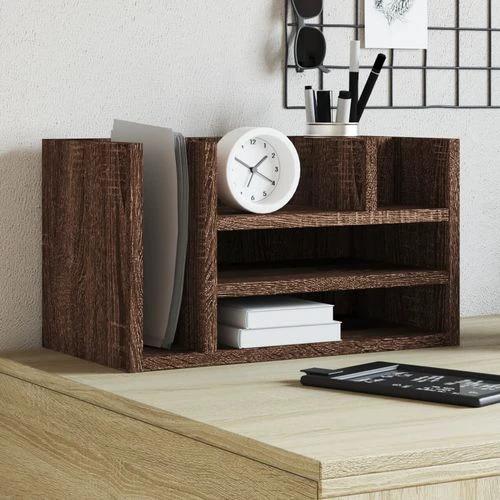 vidaXL Desk Organiser White 44.5x24x25 cm Engineered wood by vidaXL