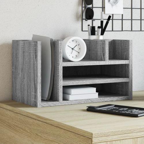 vidaXL Desk Organiser White 44.5x24x25 cm Engineered wood by vidaXL