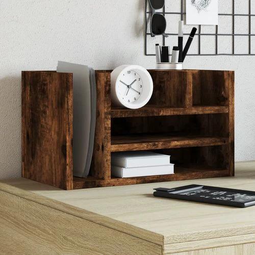 vidaXL Desk Organiser White 44.5x24x25 cm Engineered wood - Office Storage