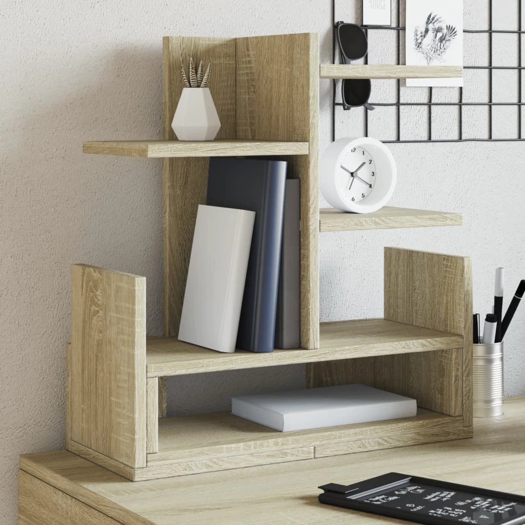 vidaXL Desk Organiser White 49x20x52.5 cm Engineered wood - Office Storage
