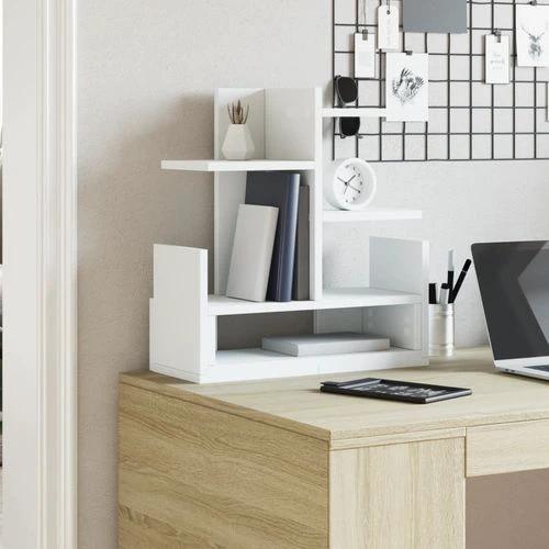 vidaXL Desk Organiser White 49x20x52.5 cm Engineered wood by vidaXL