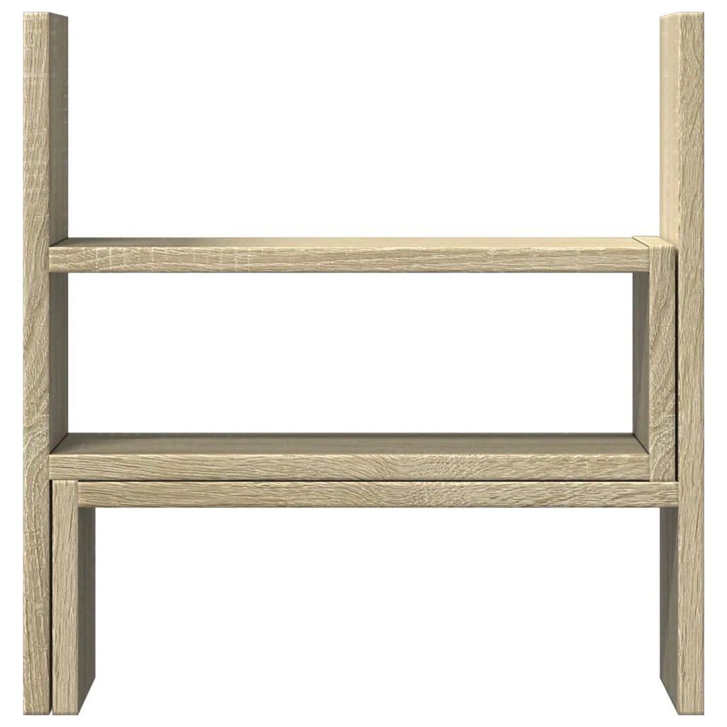 vidaXL Desk Organiser Adjustable White 40x17x41 cm Engineered Wood - Office Storage