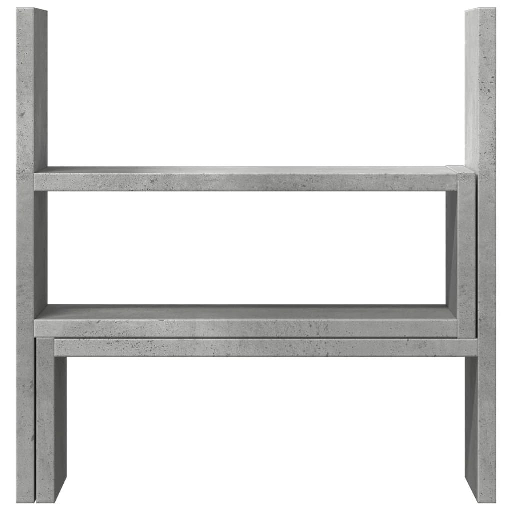 vidaXL Desk Organiser Adjustable White 40x17x41 cm Engineered Wood by vidaXL