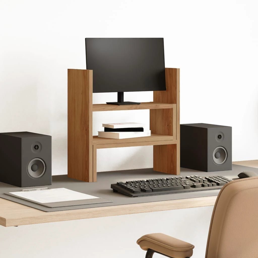 vidaXL Desk Organiser Adjustable White 40x17x41 cm Engineered Wood by vidaXL