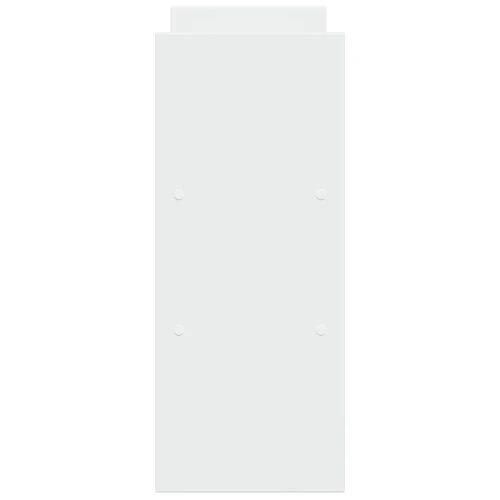 vidaXL Desk Organiser Adjustable White 40x17x41 cm Engineered Wood - Office Storage